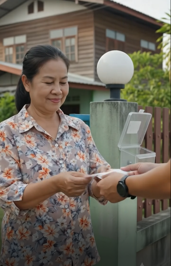 เก็บค่าน้ำถึงบ้านลูกบ้าน